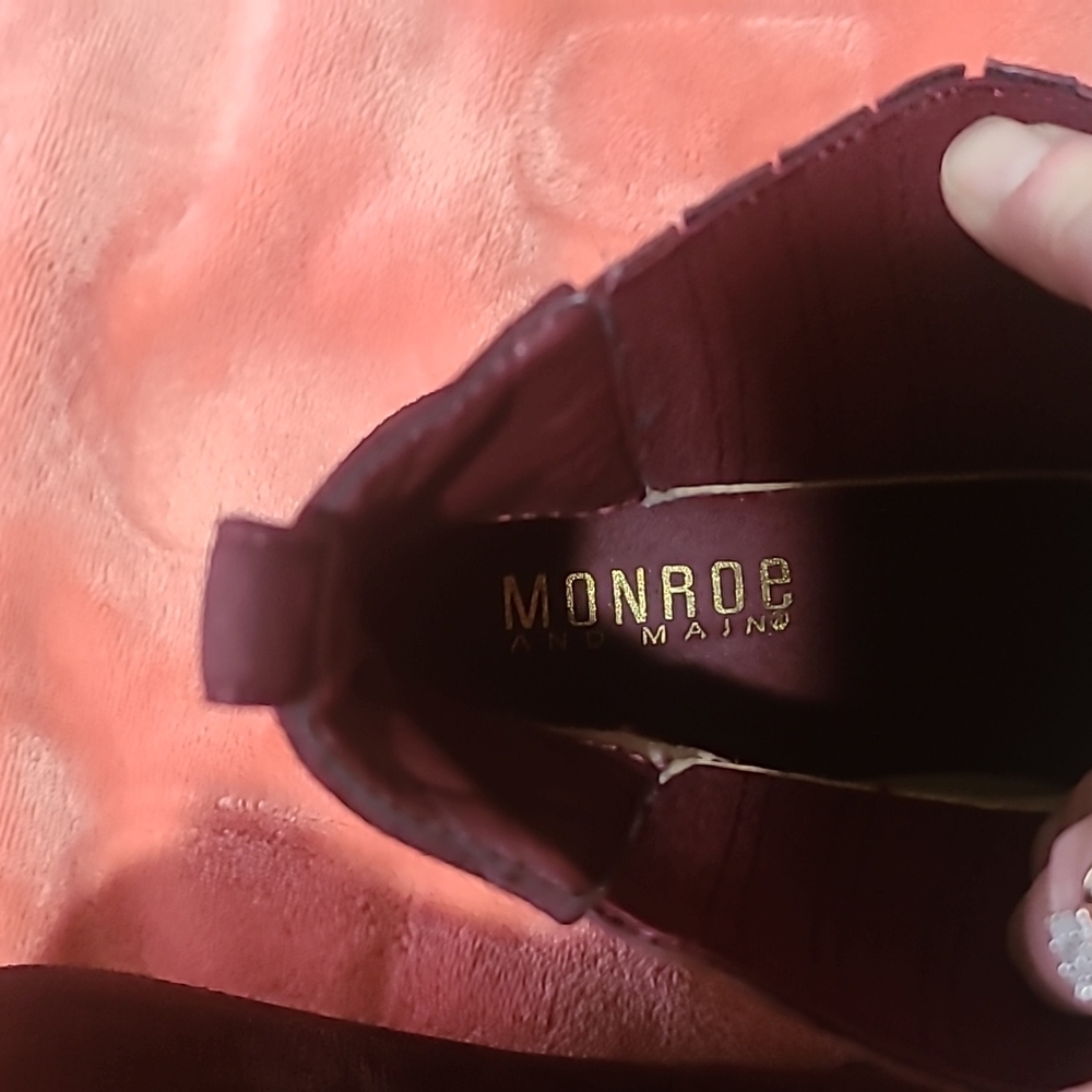 Monroe and Main Purple Ankle Boots - Picture 4 of 7